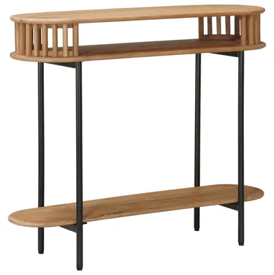 Obrázek produktu pro vidaXL Ručně vyrobený odkládací stolek, teakově hnědý, 90 x 30 x 75 cm