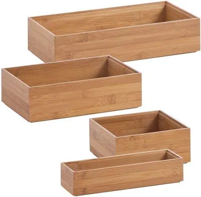 Productafbeelding van 13332 Opbergdoos, 23 x 15 x 7 cm, Bamboe, Naturel