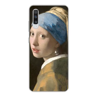 Produktbild von MuchoWow® Handyhülle Schutzhülle Hülle für Samsung Galaxy A70 Das Mädchen mit dem Perlenohrring - Gemälde von Johannes Vermeer Silikon Softcase Handy Hülle - Schutzhaube