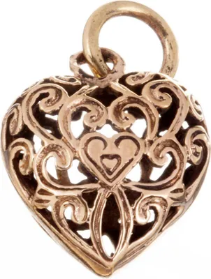 Produktbild von Bronzeanhänger Herz Anhänger Schmuck - Liebe - 23x14mm
