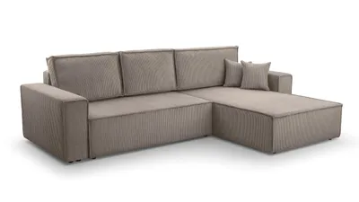 Image de AX LIVING Cord Couch L Form - Cedria G+D Salon 287 cm Beige