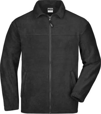 Produktbild von James & Nicholson Fleecejacke Full-Zip, Gr. L,schwarz