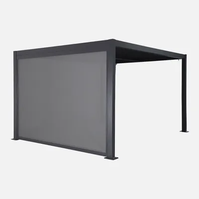 Produktbild von sweeek - Bioklimatische Pergola mit Lamellendach Palace 3x4m  + Markise 3 m - Anthrazit