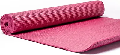 Image de Yogi & Yogini Tapis de yoga en PVC rose foncé – 1200 g ; 61x183x0,5cm