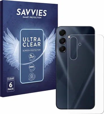 Produktbild von 6x Für Samsung Galaxy A16 5G (Rückseite) Schutzfolie Savvies Displayschutz Display Schutz Folie Klar Transparent