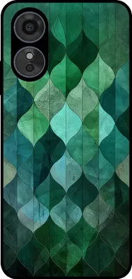 Produktbild von Smartphonica Handytasche geeignet für Oppo A58 5G / A78 5G mit grünen Blättern drucken - TPU backcover Fall grünes Blatt-Design - Grün