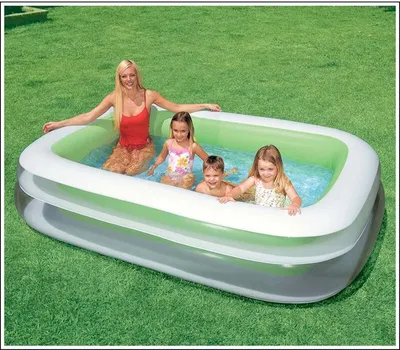 Produktbild von INTEX Basen Rodzinny Centrum Pływania 262 x 175 cm, zielony