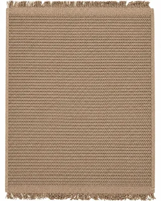Produktbild von Handgefertigter Juteteppich mit Fransen beige 160x230