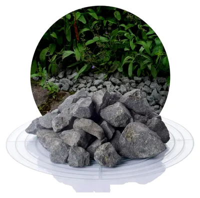 Produktbild von Basalt Ziersplitt anthrazit 16-32 mm 25 kg