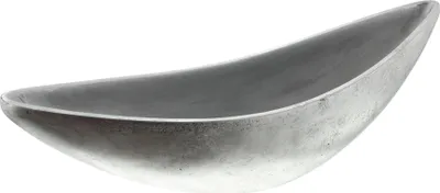 Produktbild von FRANK FLECHTWAREN Silberschale, Pflanzschale "Silber", Deko Schale, Deko Objekt, Silber 60 x 16 x 19 cm