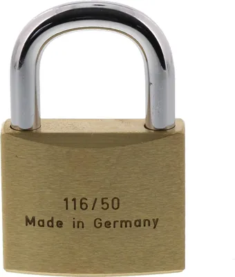 Productafbeelding van Famanu hangslot 116 50 inclusief 2 sleutels - Boogdikte 8 mm