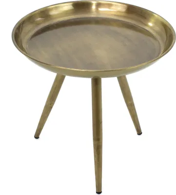Obrázok produktu pre Beistelltisch >Inverell< in Gold verchromt aus Stahl - 40x38x40cm (BxHxT)