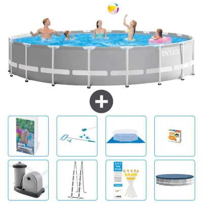Produktbild von Prism Frame Pool Rund - 610x132 cm - 7-teilig S647