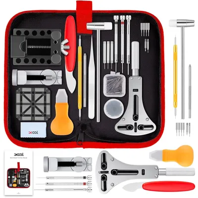 Produktbild von Uhrenreparaturset 151-teilig, Gehäuseöffner, Federstegwerkzeug, für Uhr