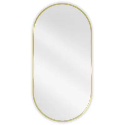 Zdjęcie produktu dla Lustro łazienkowe Mexen Loft owalne 100x50 cm rama złota