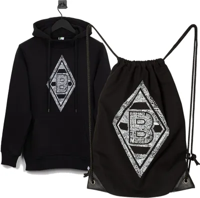 Produktbild von VfL Borussia Mönchengladbach Hoodie „City" inkl. Turnbeutel Gr. 3XL