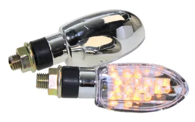 Immagine prodotto di Indicatori di direzione LED per moto Marten cromo chiaro