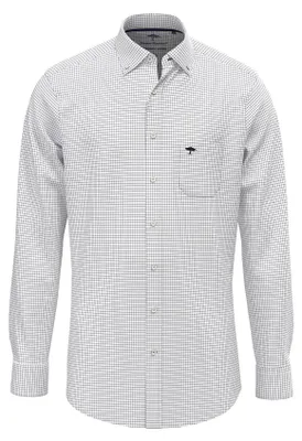 Produktbild von Fynch Hatton Soft Oxford Langarmhemd Grau M Mann Grau M