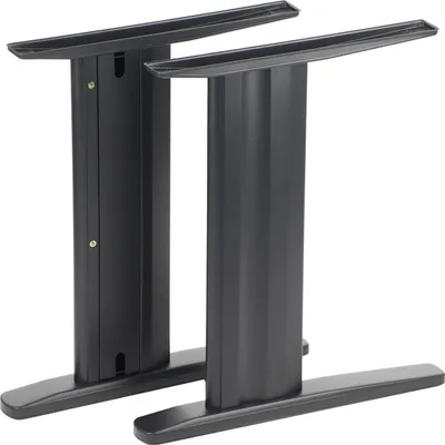 Produktbild von Metall-Tischgestell NY-A205 mit vertikalem Kabelkanal, Maße 65x72,5 cm, Schwarz