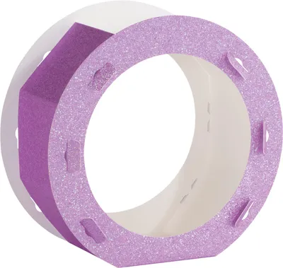Produktbild von folia Laternen Rohling Glitter 22 cm Durchmesser 400 g/qm