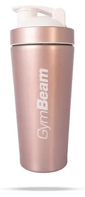 Produktbild von GymBeam - Stahlshaker Rose Gold 750 ml