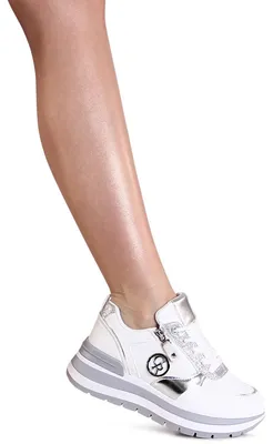 Produktbild von topschuhe24 3138 Damen Plateau Sneaker, Farbe:Weiß, Größe:39 EU