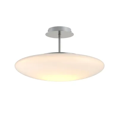 Zdjęcie produktu dla Lampa sufitowa LED Lindby Gunda, biała, szkło, Ø 48 cm, ściemnialna