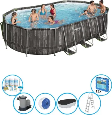 Zdjęcie produktu dla Bestway Pool Power Steel - W zestawie z akcesoriami - 610x366x122 cm