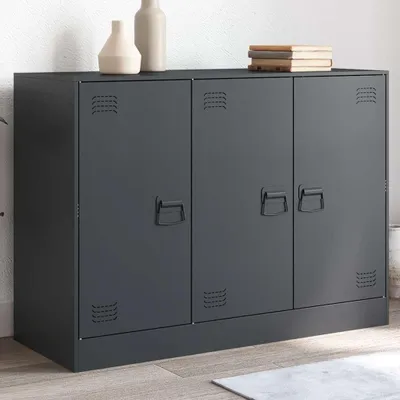 Produktbild von vidaXL Sideboard Anthrazit 99x39x73 cm Stahl