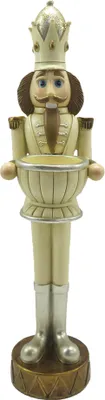 Immagine prodotto di Clayre & Eef Portacandele Schiaccianoci 30 cm Beige Marrone Plastica