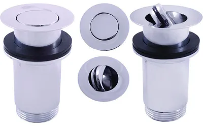 Zdjęcie produktu dla Odpływ RAV CLICK CLACK do umywalki z przelewem 1 1/4" chrom MD0700