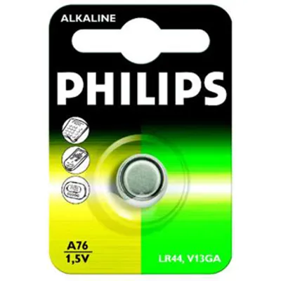 Produktbild von Philips Minicells Akku A76/01B, Einwegbatterie, Alkali, 1,5 V, 1 Stück(e), 40 mm, 60 mm
