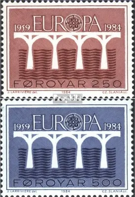 Produktbild von Briefmarken Dänemark - Färöer 1984 Mi 97-98 (kompl.Ausg.) gestempelt Europamarken