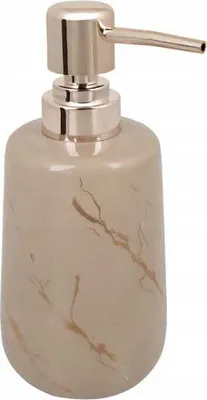 Obrázek produktu pro Dávkovač tekutého mýdla do koupelny 410 ml zlatá kamenina