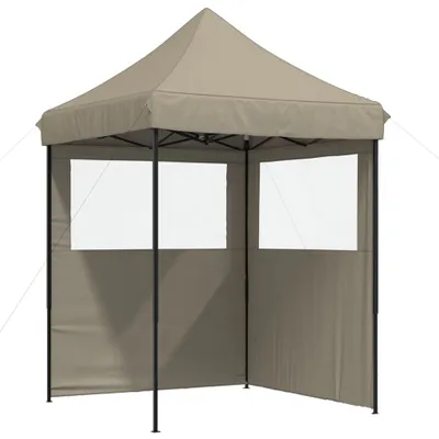 Produktbild von Partyzelt Faltbar Pop-Up mit 2 Seitenteilen Taupe