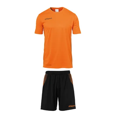 Produktbild von Uhlsport Score Sport-Outfit Kurzarm Herren - Neonorange / Schwarz  | Größe: M