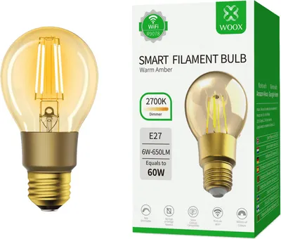 Obrázok produktu pre WOOX R9078 Smart LED žiarovka E27 - inteligentná, atmosférická a energeticky úsporná