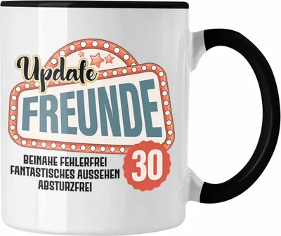 Produktbild von Trendation - 30. Geburtstag Tasse Frau Mann Geschenk 30er Geschenkidee 30 Mutter Vater Lustiger Spruch (Schwarz)