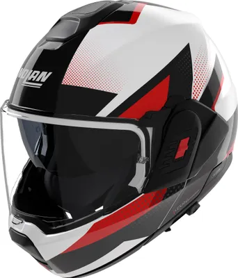 Zdjęcie produktu dla Kask Nolan N120-1 Ciclone z klapką, czarny/biały/czerwony, L (60)