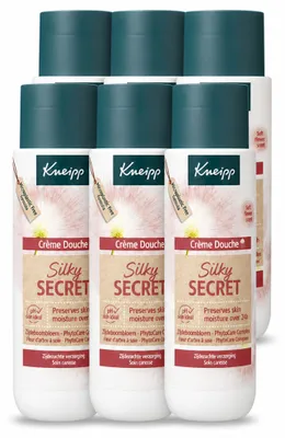 Obrázok produktu pre 6 kusov sprchového gélu Kneipp Silky Secret – 200 ml – výhodný balík