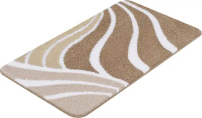 Produktbild von Kleine Wolke Badteppich FLAME Taupe 80 x 140 cm