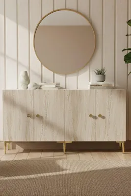 Produktbild von Skye Decor, Hochwertiger Konsolentisch (3 Stück), Saphir-Eiche, 150 cm, 100% Melamin