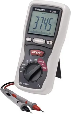 Produktbild von Cyfrowy tester komponentów Voltcraft R-200 CAT III 600 V Wyświetlacz (liczba): 4000 (R-200)