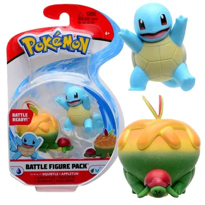Image de Figurines de combat | Pokémon | Figurines d'action | Figurines de collection, figurine : Schiggy & Schlapfel