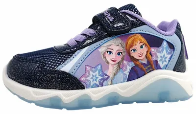 Image de Chaussures de sport pour filles Leomil, modèle Eiskönigin, chaussures basses bleues pour enfant