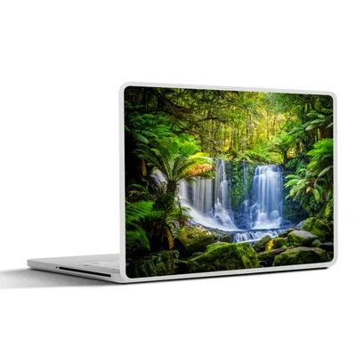 Produktbild von MuchoWow® Laptop Aufkleber Sticker Cover Dschungel - Wasserfall - Australien - Pflanzen - Natur 40x30 cm - Laptop Dekoration - Selbstklebend