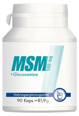 Obrázek produktu pro MSM 500 mg + glukosamin + vitamín C – kapsle, 90 ks
