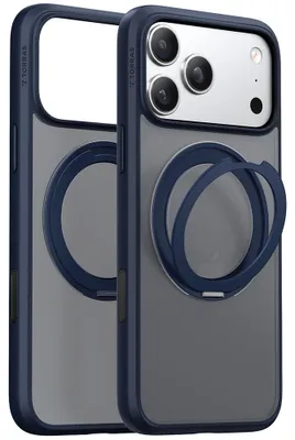 Productafbeelding van Torras - Ostand Pro MagSafe hoesje voor iPhone 17 Pro – donkerblauw