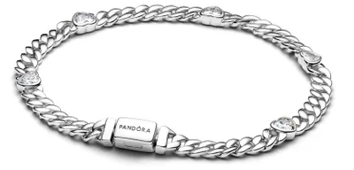 Produktbild von Pandora Herz Cuban-Gliederarmband 594226C01 Damenarmband, Armbandumfang:20cm