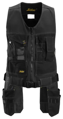 Produktbild von Snickers Workwear Canvas+ Werkzeugweste Schwarz M Schwarz M